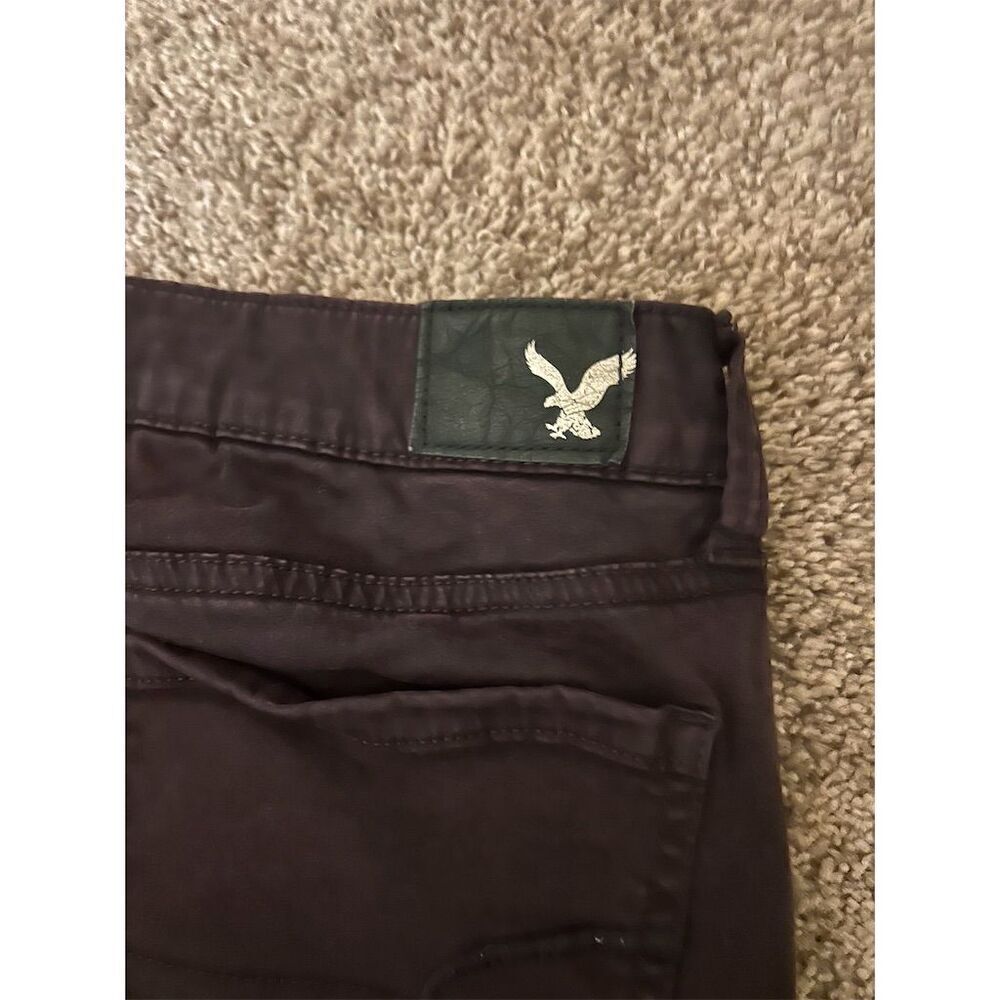 American Eagle Women's Super Stretch Skinny Jeans Dark Purple Size 8
#044 - Picture 6 of 7